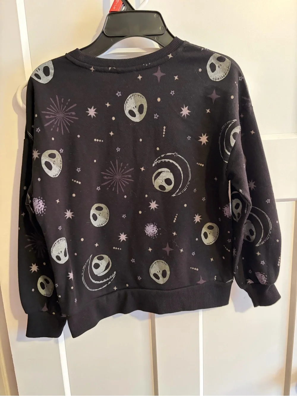 The Nightmare Before Christmas Jack & Sally Graphic Sweatshirt -  Girls size 7/8